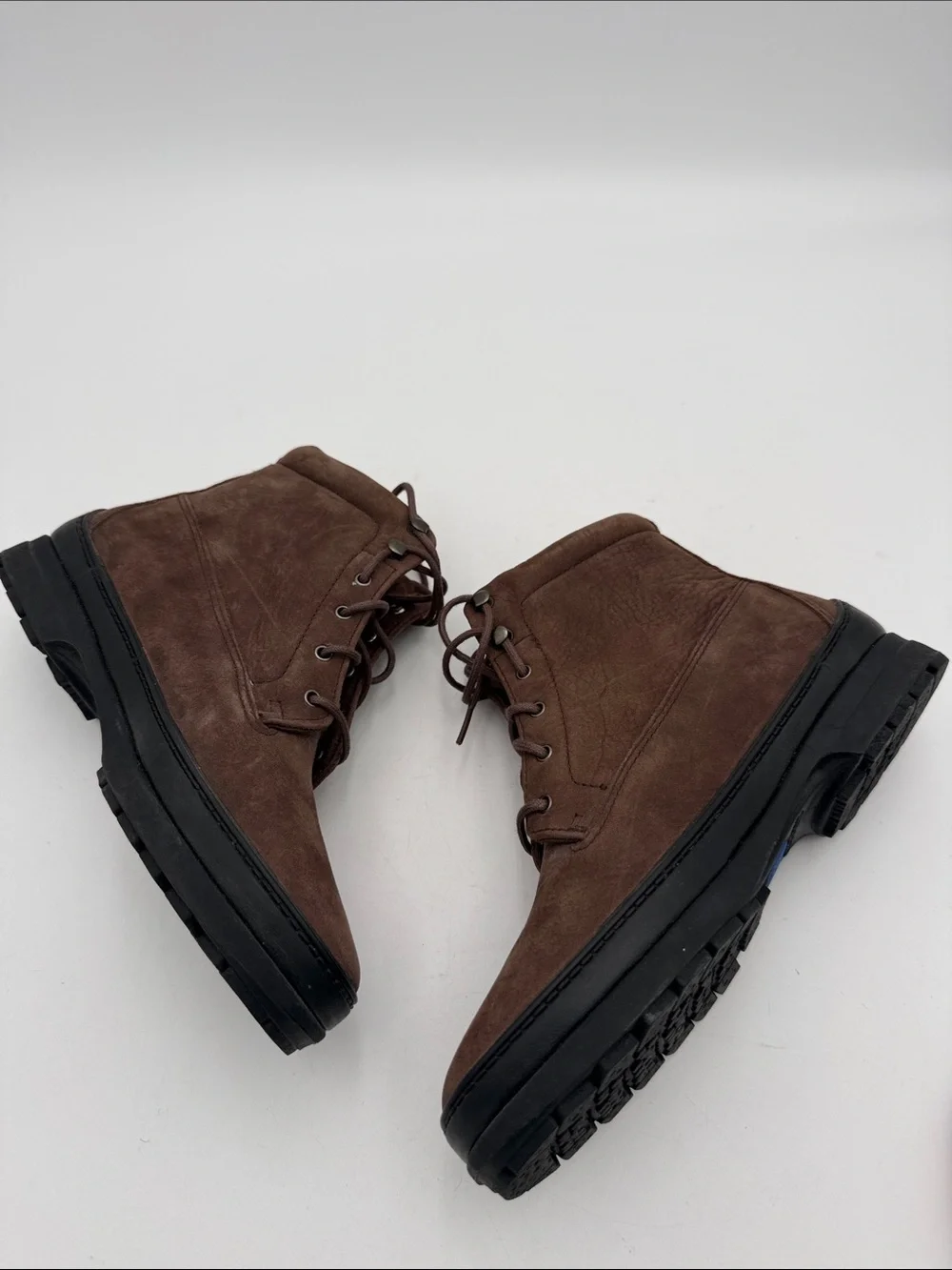 Vintage Keds outdoor Dark Brown Suede Lace-Up Ankle Boots women 6.5 casual  Y2K